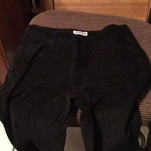 Black corduroy jeans